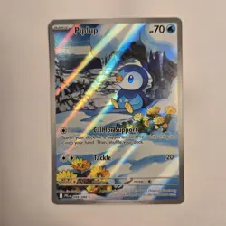 Pokemon Piplup Illustration Rare Full Art Holo Card Me02 098/094 HP 70 - Image 1