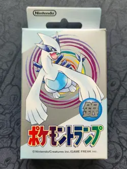 Pokemon Nintendo Silver Lugia Playing Cards 1999 Game Freak New/Sealed Deck - Image 1