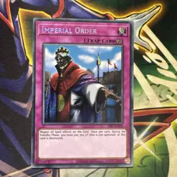 Yugioh! Imperial Order PSV-EN104 Secret Rare Unlimited NM - Image 1