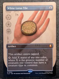 White Lotus Tile - Borderless - Avatar the Last Airbender (MTG) - Image 1