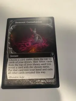 Demonic Consultation (Future Sight) Mystery Booster 2 Regular - Image 1