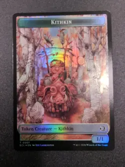 Kithkin/Elf Token Foil Magic The Gathering Lorwyn Eclipsed - Image 1