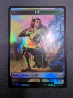 Kithkin/Elf Token Foil Magic The Gathering Lorwyn Eclipsed - Image 2