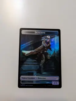 MTG - Detective/Human Token (Foil) - Murders at Karlov Manor NM/M - Image 1