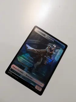 MTG - Detective/Human Token (Foil) - Murders at Karlov Manor NM/M - Image 2