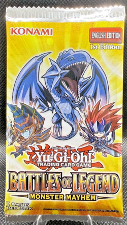Battles of Legend: Monster Mayhem - 1x SEALED Booster Pack (1st Edition) #I - Image 1