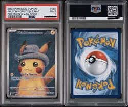 PIKACHU VAN GOGH PSA 9 - Promo 086 With Grey Felt Hat Carte Pokemon - Image 3
