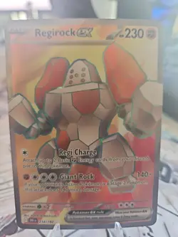 Regirock ex 214/182 - Pokemon TCG - Destined Rivals - Ultra Rare NM - FREE SHIP! - Image 1