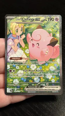 2025 Pokemon Lillie's Clefairy ex 184/159 SV09: Journey Together (JTG) - Image 3