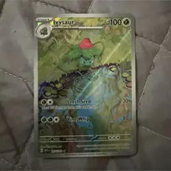 Pokemon Ivysaur Full Art Holo 167/165 Scarlet & Violet 151 Illustration Rare - Image 1