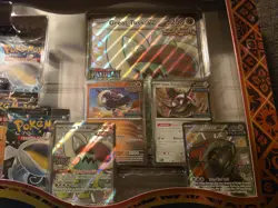 Pokemon Scarlet & Violet Paldean Fates Great Tusk ex Iron Treads ex Box - Image 3