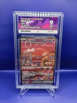 Pokemon Mew EX #053 TCG 151 Ultra Black Star Promo ACE Grade 9 MINT OC - Image 1