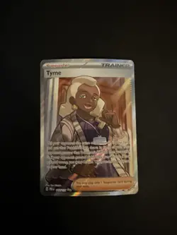 Pokemon TCG Tyme 143/131 Prismatic Evolutions Ultra Rare Full Art Holo Trainer - Image 1