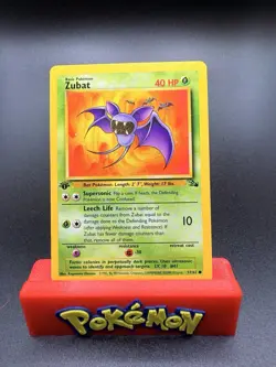 1st Edition Zubat 57/62 Pokemon TCG WOTC Base Set Fossil Common MINT NM - Image 1