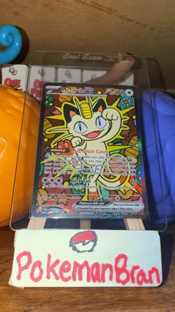 Meowth ex 121/088 ENGLISH Special Illustration Rare - Perfect Order SIR Pokemon - Image 2