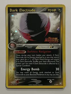 Pokemon - Dark Electrode 4/109 Reverse Holo, Team Rocket Returns - Image 1