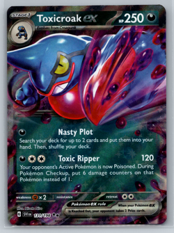 Toxicroak ex Pokemon Scarlet & Violet Base Set Double Rare 131/198 - Image 1