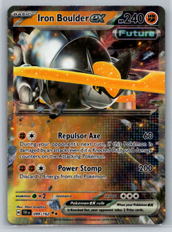 Iron Boulder ex Pokemon SV Temporal Forces Double Rare 099/162 Future - Image 1