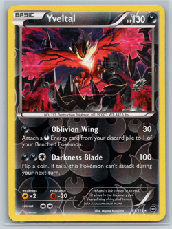 Yveltal Pokemon TCG Steam Siege Reverse Holo Rare 65/114 - Image 1