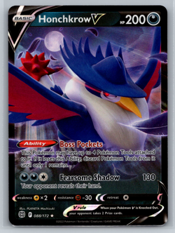 Honchkrow V Pokemon TCG Sword & Shield Brilliant Stars Ultra Rare 088/172 - Image 1