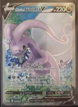 Pokemon TCG Hisuian Goodra V 187/196 UR Lost Origin NM - Image 1