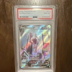 Pokemon Mewtwo V 072/078 GO Alternate Full Art Holo PSA 10 220 HP - Image 1
