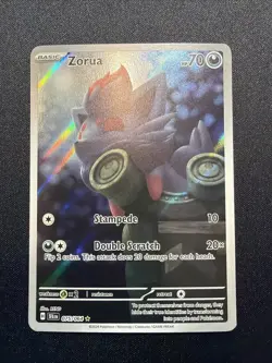 Pokemon Zorua 075/064 Sv: Shrouded Fable Illustration Rare Holo English - Image 2