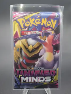 Pokemon TCG Sun & Moon Unified Minds Booster Pack Factory Sealed- Giratina Art - Image 1