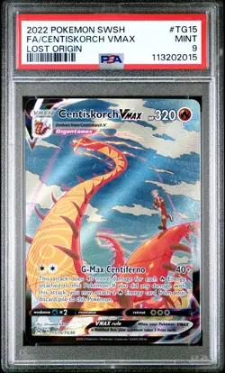 2022 Pokemon Centiskorch VMAX - Lost Origin - TG15/TG30 - PSA 9 MT - Image 2