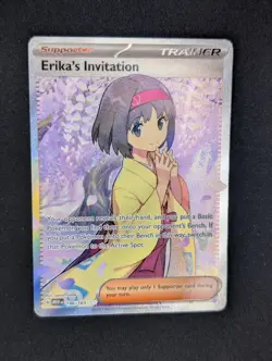 Pokemon TCG Erika’s Invitation 196/165 Scarlet & Violet 151 - Image 1