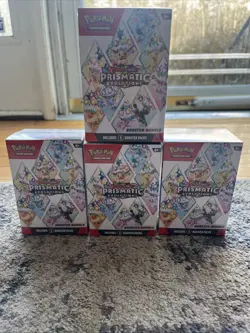 Pokemon TCG: S&V Prismatic Evolutions Booster Bundle Factory Sealed Lot of 4 - Image 1