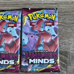 Pokemon TCG Sun and Moon Unified Minds Booster Pack Espeon NEW lot of 3 - Image 4