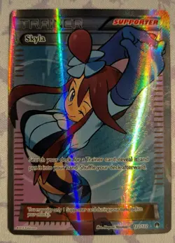 Pokemon TCG Skyla XY Breakpoint Trainer Full Art Ultra Rare Holo 122/122 LP - Image 1