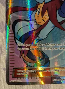 Pokemon TCG Skyla XY Breakpoint Trainer Full Art Ultra Rare Holo 122/122 LP - Image 2