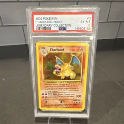 Pokemon Charizard 3/110 Legendary Collection Holo Rare PSA 6 2002 - Image 1