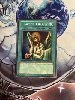 (22) Yu-Gi-Oh TCG Graceful Charity Pegasus SDP-040 1st Edition Super Rare LP - Image 1