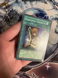 (22) Yu-Gi-Oh TCG Graceful Charity Pegasus SDP-040 1st Edition Super Rare LP - Image 3