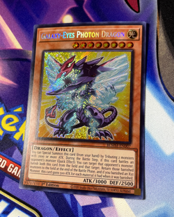 Galaxy-Eyes Photon Dragon BLMM-EN007 SECRET RARE NM 1st Ed YUGIOH CHIBI Artwork - Image 2