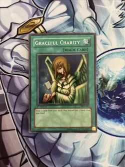 Yu-Gi-Oh TCG Graceful Charity Pegasus SDP-040 1st Edition Super LP/VLP (ST) (2) - Image 1