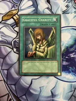 Yu-Gi-Oh TCG Graceful Charity Pegasus SDP-040 1st Edition Super LP/VLP (ST) (1) - Image 1