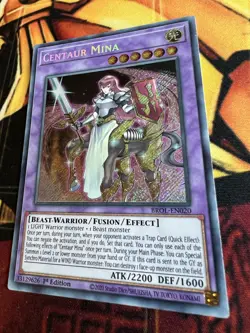 Yugioh - Centaur Mina Secret Rare 1st Edition BROL-EN020 Near Mint - Image 3