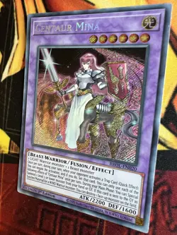 Yugioh - Centaur Mina Secret Rare 1st Edition BROL-EN020 Near Mint - Image 4