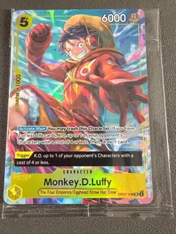 One Piece TCG Monkey D. Luffy OP07-109 Illustration Box Vol. 3 Promo Sealed - Image 1