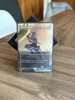 Sokka's Charge Borderless Foil Avatar The Last Airbender MTG NM - Image 1