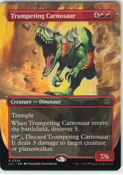 Magic: The Gathering 2023 Lost Caiverns of Ixalan Trumpeting Carnosaur #324 - Image 1