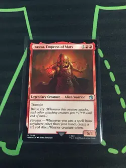 MTG Magic The Gathering Iraxxa, Empress Of Mars WHO Legendary Alien Dr. Who - Image 1