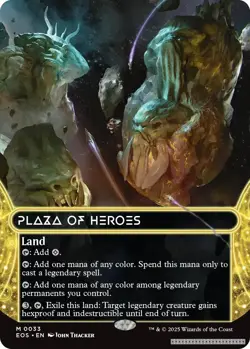 Plaza of Heroes (0033) (Borderless) [EOS - 33] - NM [Foil] TCG MTG - Image 1