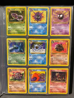 Fossil Set Complete Common and Uncommon Pokemon Cards Bundle 1999 WOTC Vintage - Image 1