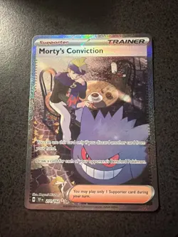 Morty's Conviction - 211/162 - Special Illustration Rare Pokemon Temporal Forces - Image 1