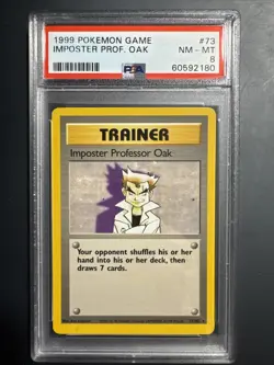 1999 Pokemon Game Imposter Prof. Oak Nm-Mt 8 - Image 1